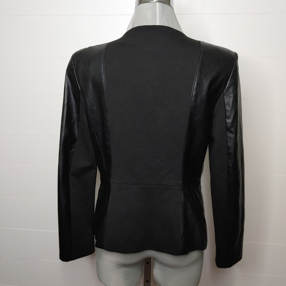 DKNY Faux Leather Jacket Size M - Picture 5 of 16